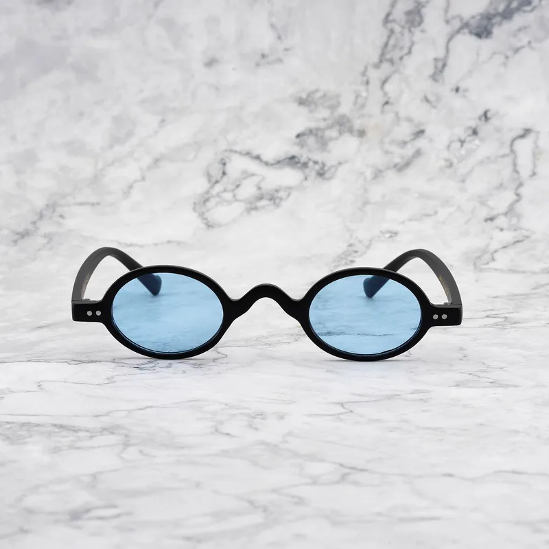 LIAM Tinted Sunglasses | Matt Black | Blue Shades | Explicit Poets Sunglasses