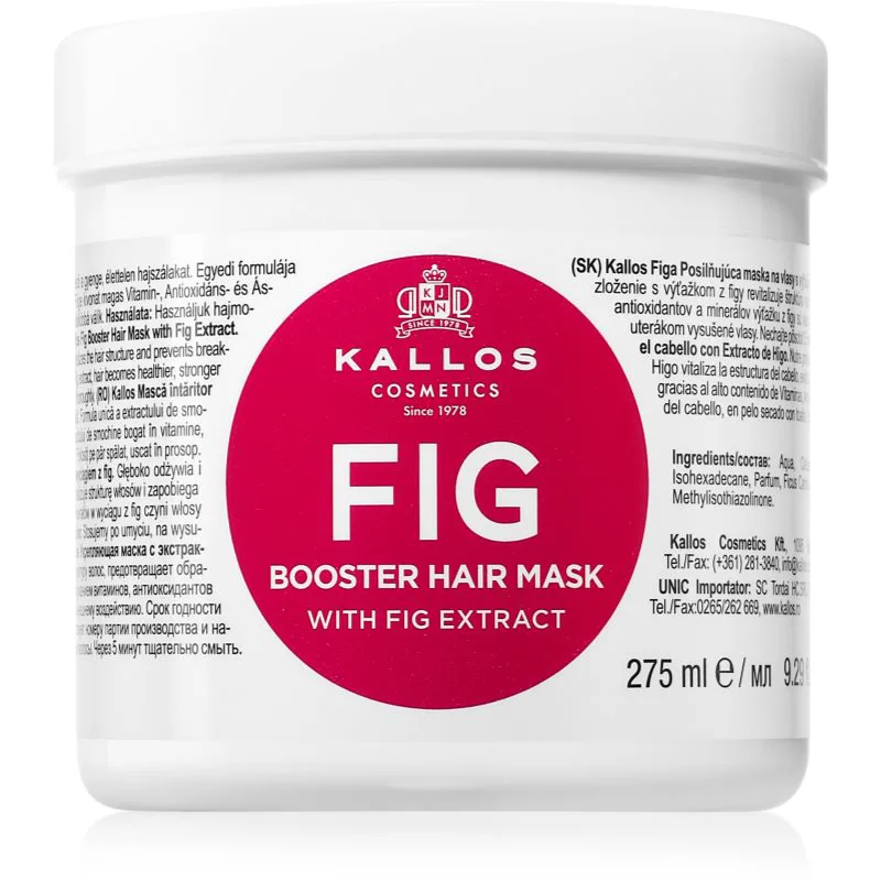Kallos KJMN Professional Fig βαθιά θρεπτική μάσκα για τα μαλλιά 275 ml