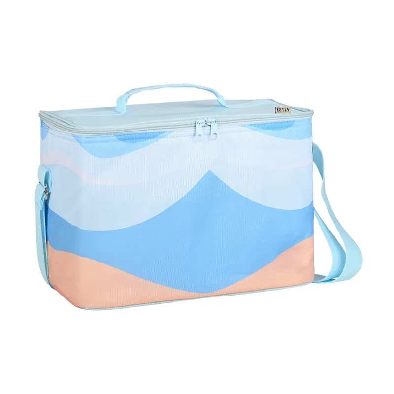 Τσάντα Ισοθερμική Polyester Serene Shores 30lt-45x20x33εκ. Estia 00-30414 (Ύφασμα: Polyester, Χρώμα: Μπλε) - estia - 00-30414