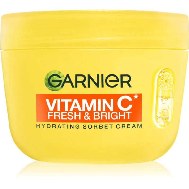 Garnier Vitamin C Fresh & Bright κρέμα σορμπέ με αποτέλεσμα λάμψης 85 ml
