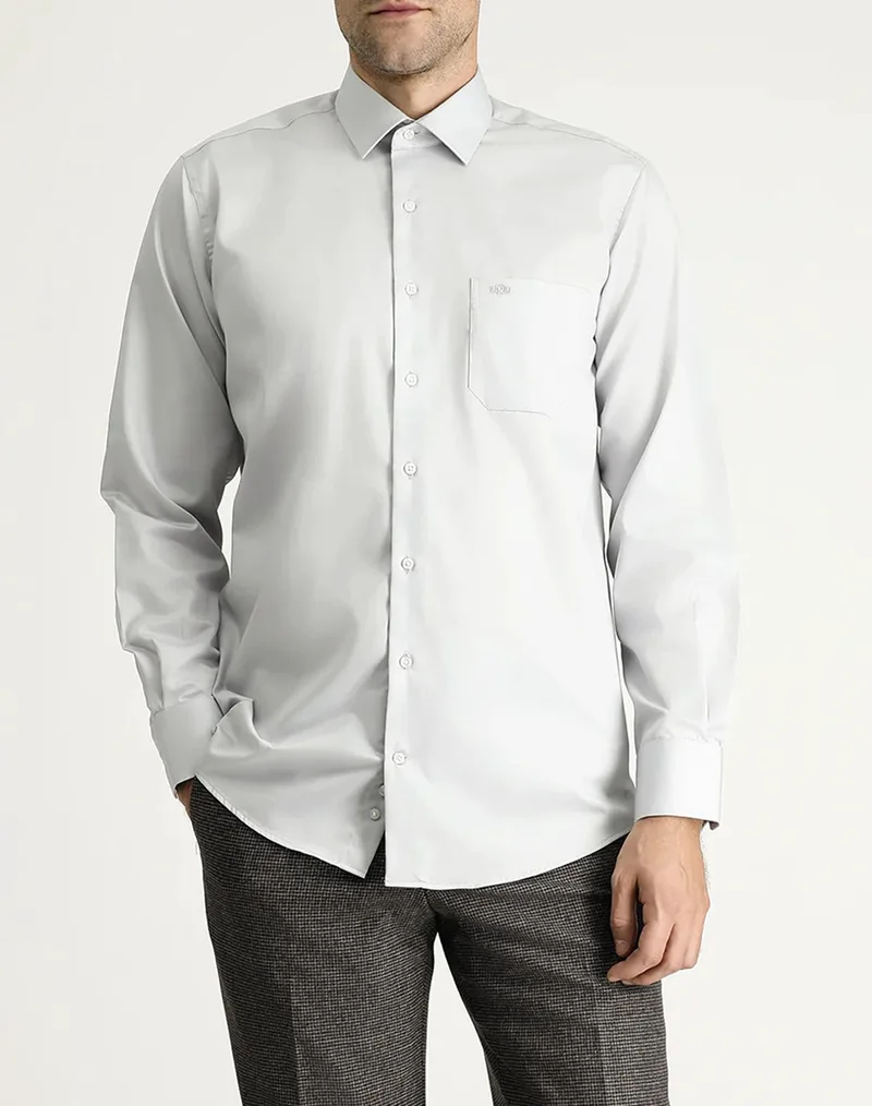 KIGILI Long Sleeve Shirt KSSZ4BE0DZ004-MID. GREY LightGray