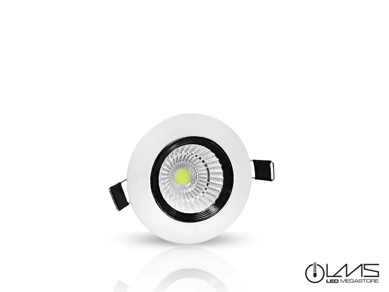 Led Cob Downlights LMS 10 W Epistar Chip Θερμό Λευκό 05872