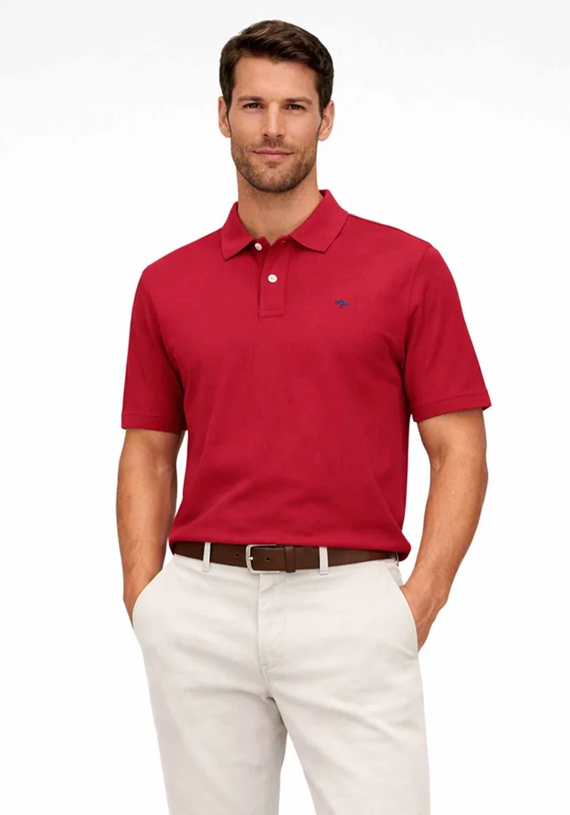 Fynch Hatton Polo Μπλούζα Supima Cotton - 1613 1700 341 Cranberry Red