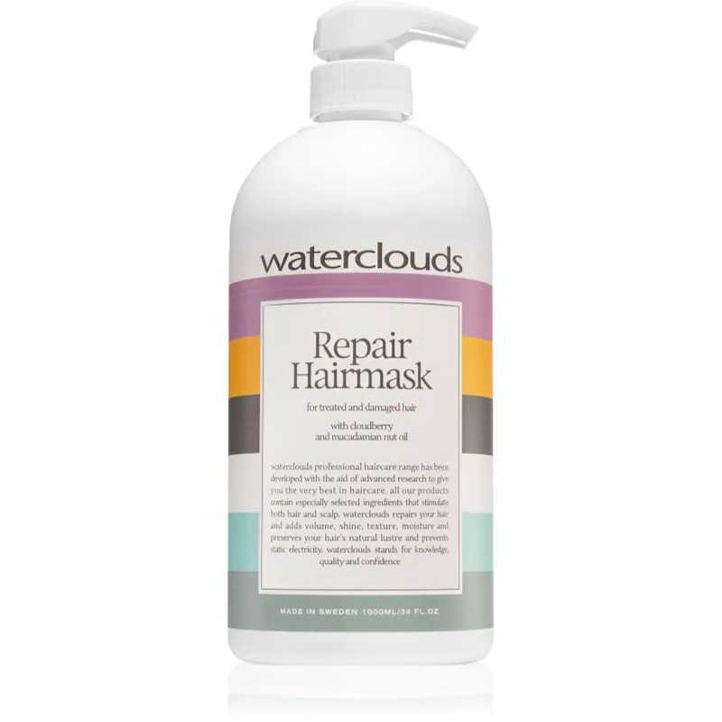 Waterclouds Repair Hairmask αναγεννητική και ενυδατική μάσκα για τα μαλλιά 1000 ml