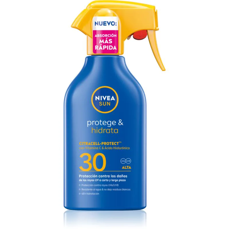 NIVEA SUN Protect & Moisture ενυδατικό αντηλιακό σπρέι SPF 30 270 ml