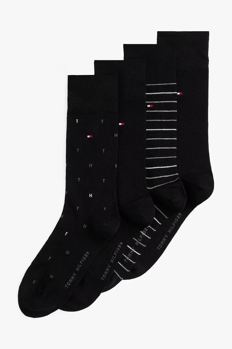 Tommy Hilfiger Ανδρικές κάλτσες σε ειδική συσκευασία TH Men Sock Tin Gift Box (Συσκ. με 4 ζέυγη)-701235375-002