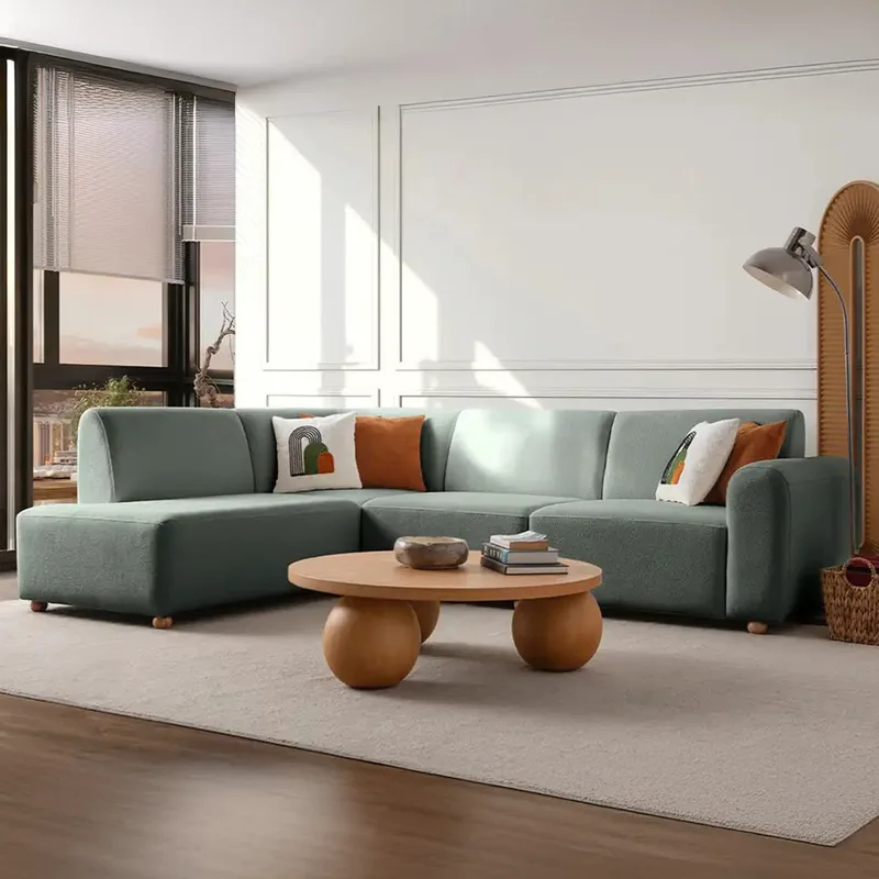 Γωνιακός Καναπές S-Loft Left - Sea Green 752Est1341 (206x290x85x90)