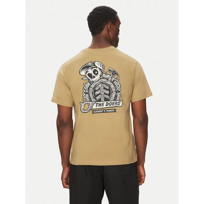 Element T-Shirt ELYZT00519 Χακί Regular Fit