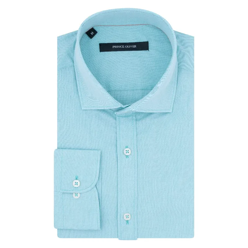 Prince Oliver Πουκάμισο Βεραμάν 100% Cotton (Modern Fit)