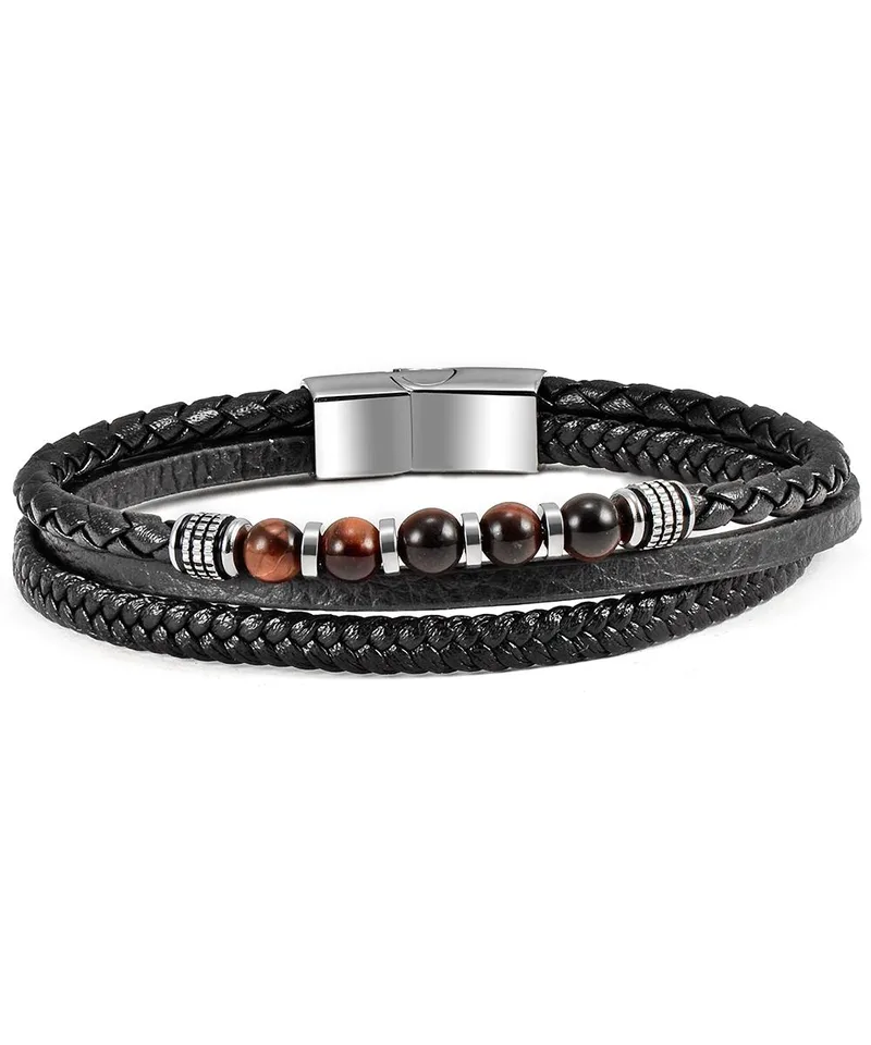 U.S. POLO Βραχιόλι από Aνοξείδωτο ατσάλι Black JW9177BR