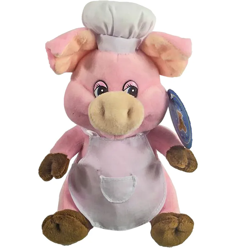Λούτρινο Γουρουνάκι Σεφ 17εκ. Toy Markt 79-403 - Toy Markt - 79-403