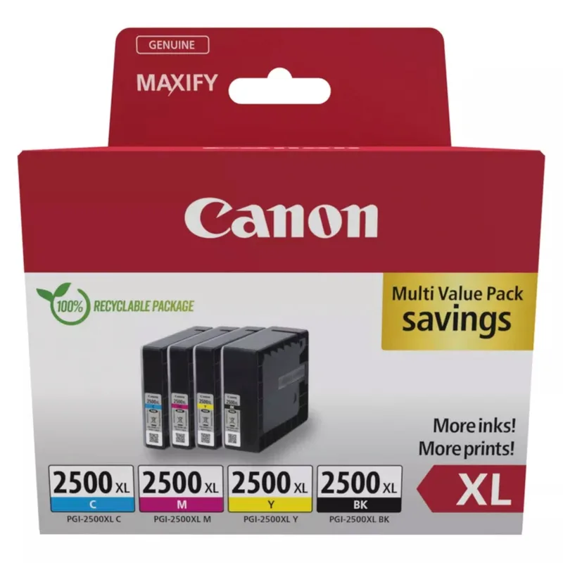 Canon PGI-2500 XL BK/C/M/Y Multipack - Μελάνια Εκτύπωσης