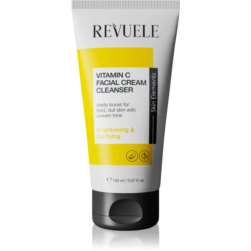 Revuele Vitamin C Facial Cream Cleanser κρέμα για ντεμακιγιάζ και καθαρισμό για λαμπρότητα και ενυδάτωση 150 ml