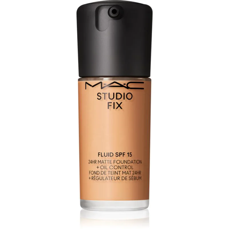 MAC Cosmetics Studio Fix Fluid SPF 15 24HR Matte Foundation + Oil Control ματ μεικ απ SPF 15 απόχρωση NC40 30 ml