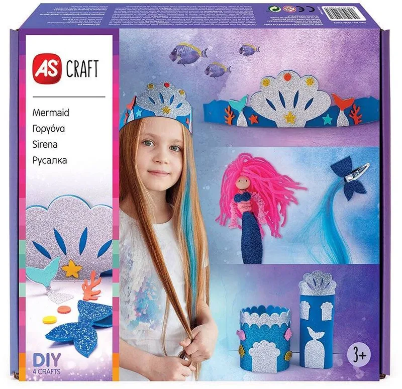 ΠΑΙΧΝΙΔΙ ΜΕ 4 ΧΕΙΡΟΤΕΧΝΙΕΣ DIY AS CRAFT ΓΟΡΓΟΝΑ (3+ ΕΤΩΝ)