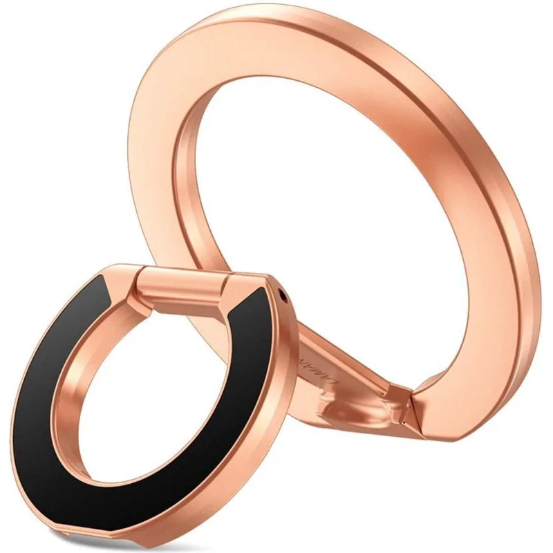 Βάση Στήριξης Tech-Protect MMR400 Μαγνητικό MagSafe Phone Ring με Επιπλέον Αυτοκόλλητο Δακτύλιο MagSafe - Rose Χρυσό (5906302335978)