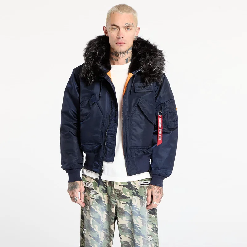 Μπουφάν Alpha Industries 45/P Hooded Custom Ultra Navy XL