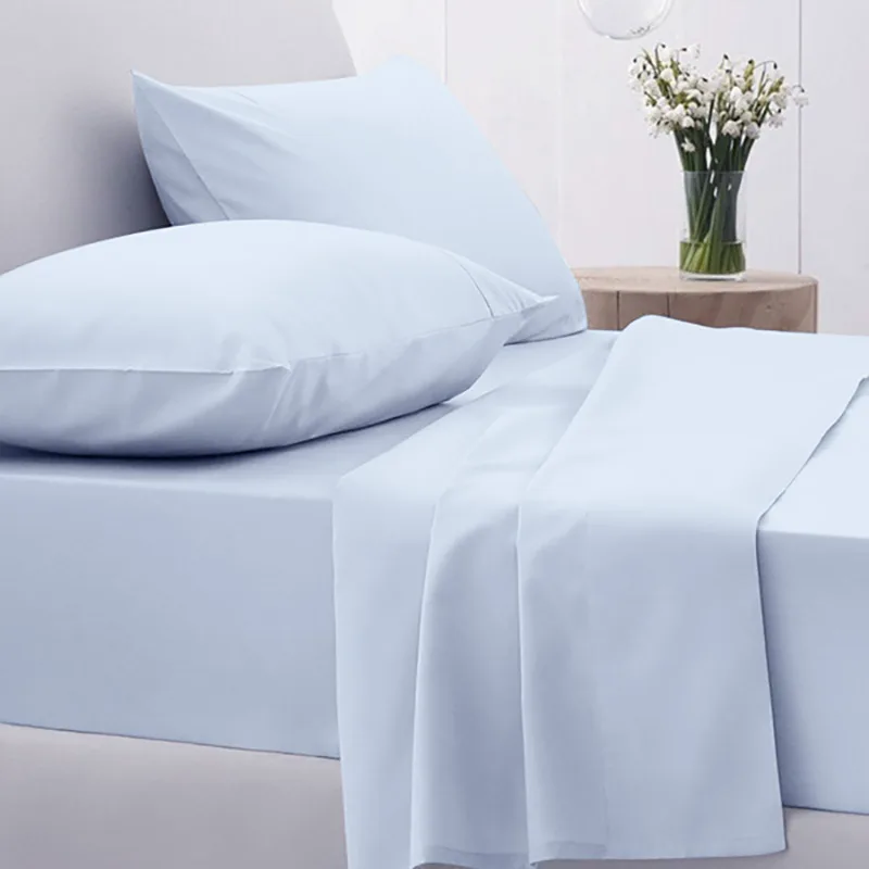 Σεντόνια Υπέρδιπλα (Σετ) 170X205+30 Sunshine Cotton Feelings 103 Light Blue Με Λάστιχο (170x205+30)