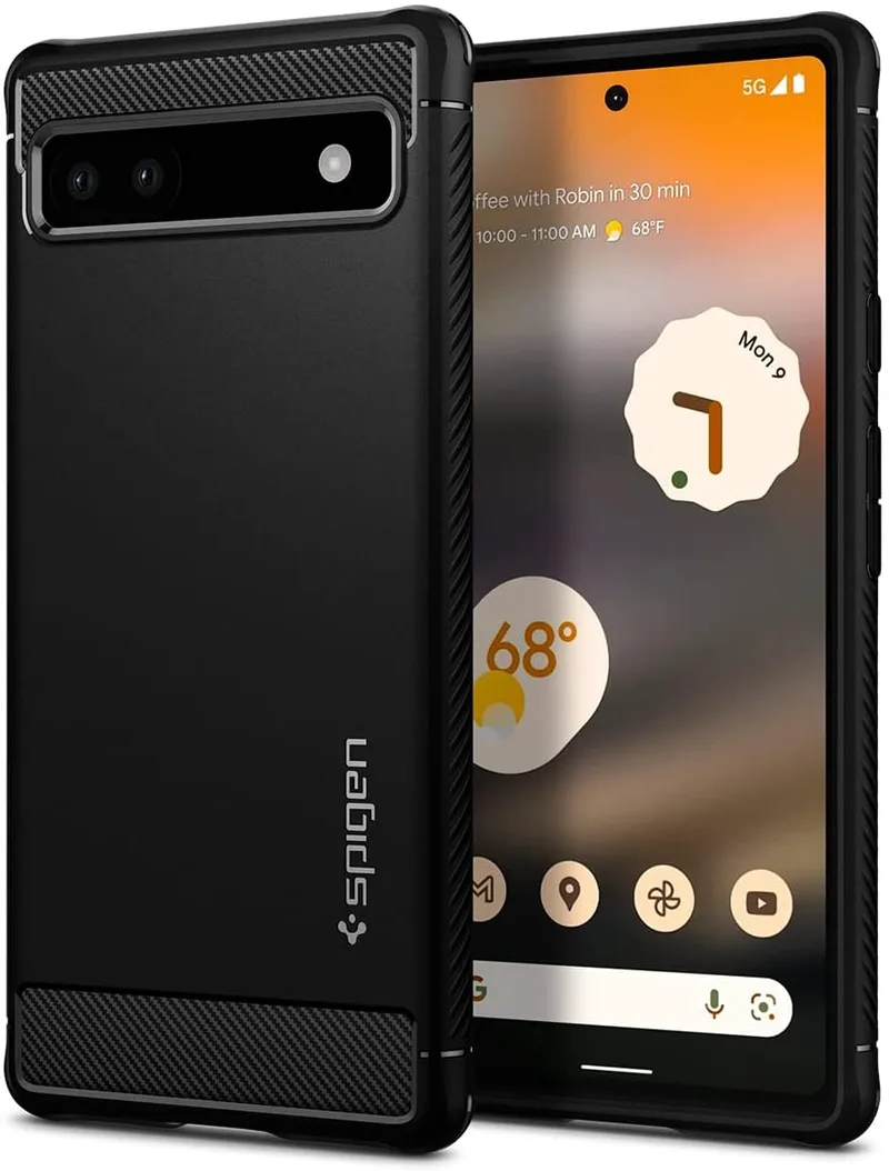 Spigen Θήκη Rugged Armor Google Pixel 6a - Matte Black (ACS04476)