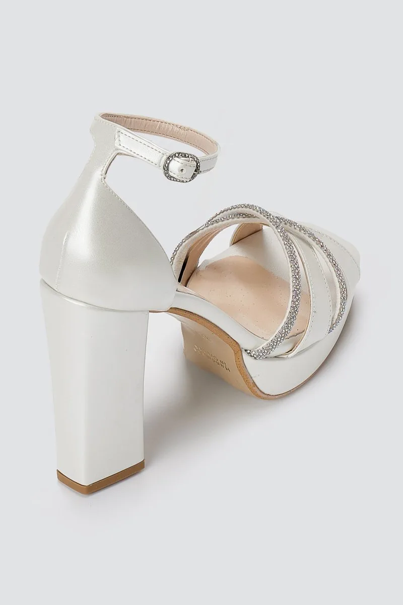 TFP Platform Sandals - 4095 - White Pearl