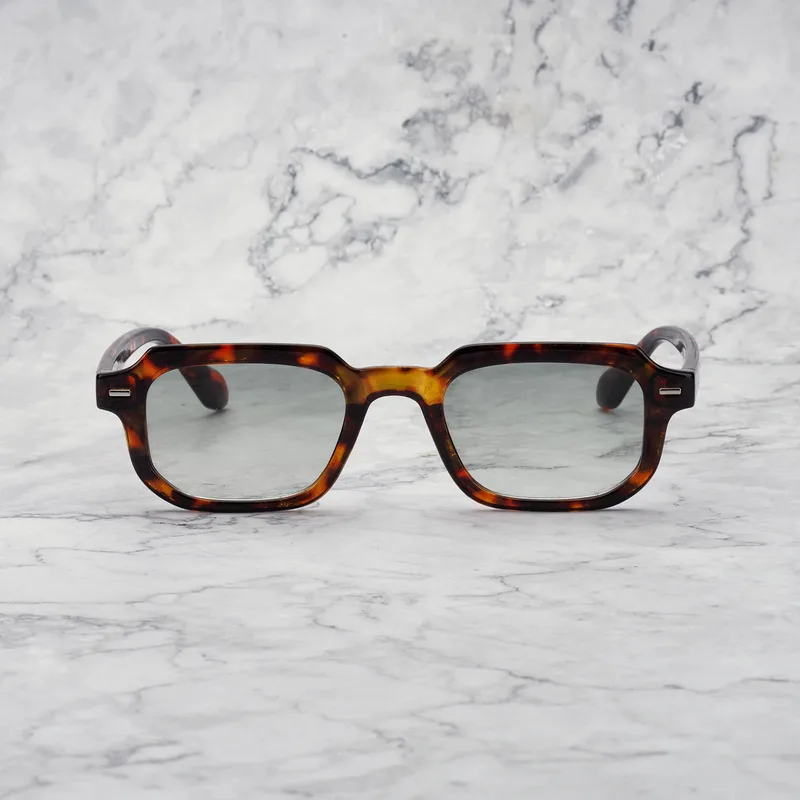 EDDIE Gradient Sunglasses | Tortoise | Gradient Green Shades | Explicit Poets Sunglasses
