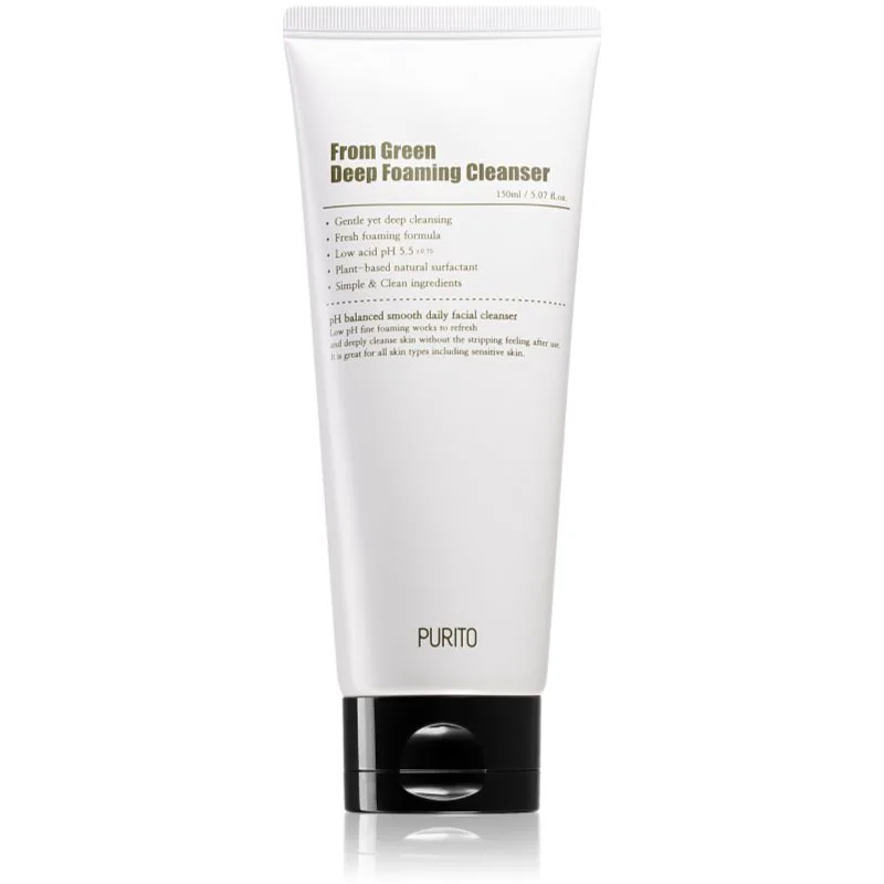 Purito From Green αφρός για βαθύ καθαρισμό για το πρόσωπο 150 ml