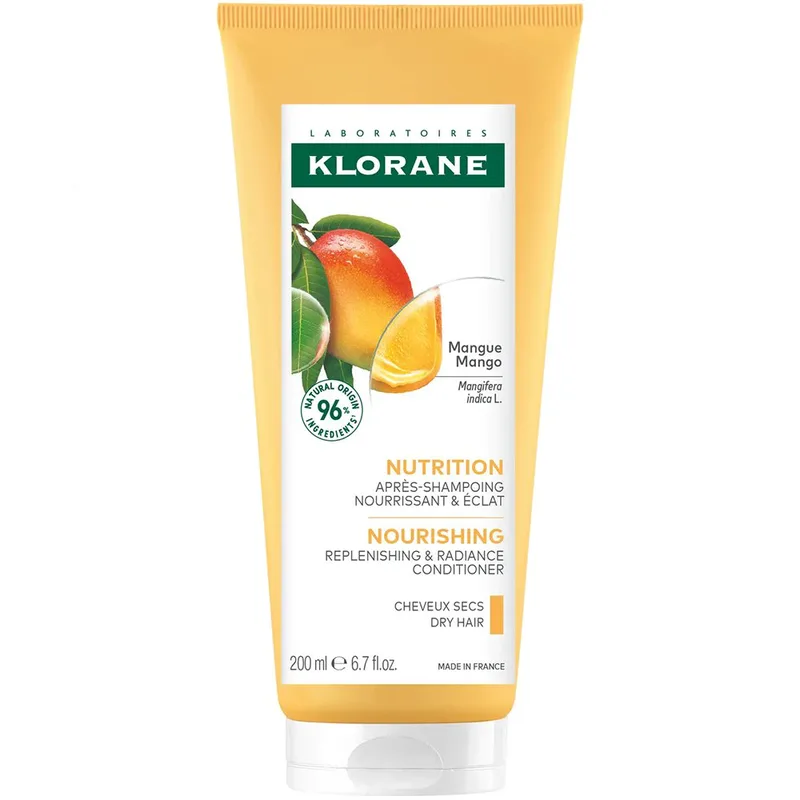 Klorane Mango Conditioner Dry Hair Μαλακτική Κρέμα Μαλλιών με Μάνγκο 200ml