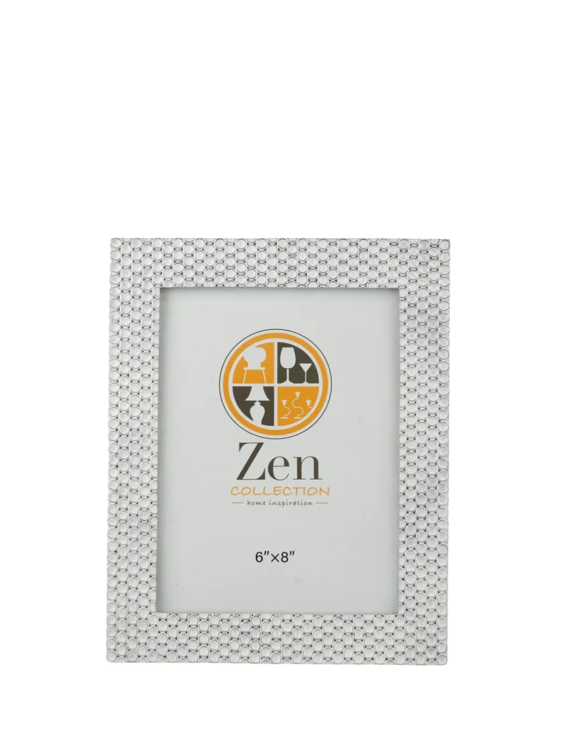 Κορνίζα Polyester Λευκή-Ασημί 15x20εκ. Zen Collection 25.2.50685 (Υλικό: Polyester, Χρώμα: Λευκό) - ZEN COLLECTION - 25.2.50685
