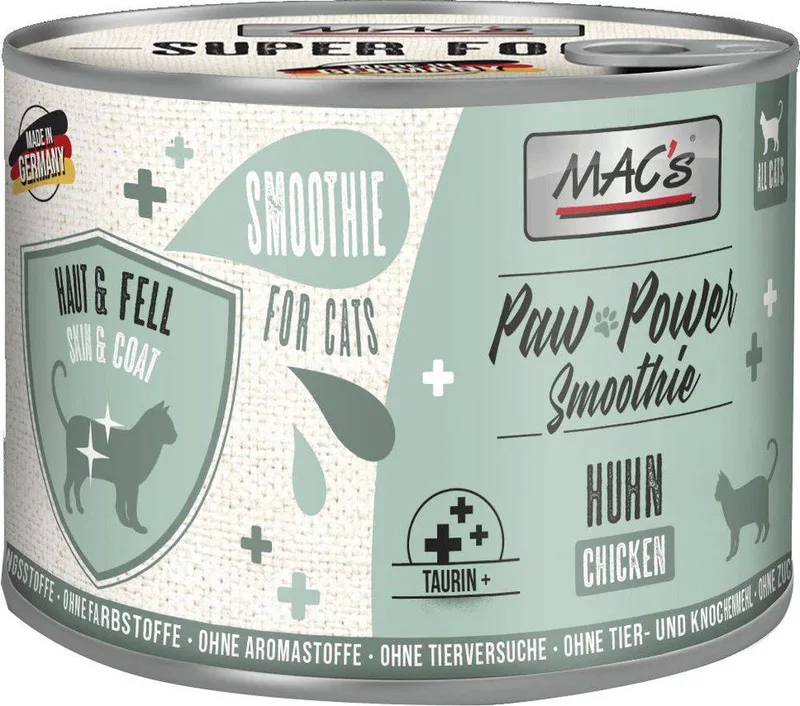 ΥΓΡΗ ΤΡΟΦΗ ΓΑΤΑΣ MACS POWER SMOOTHIE ΚΟΤΟΠΟΥΛΟ (200GR)