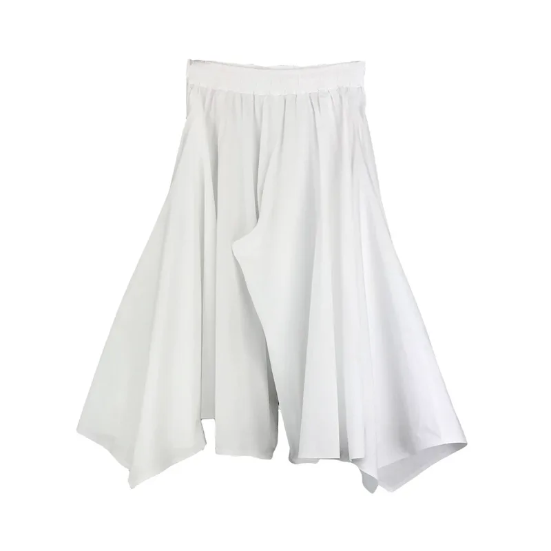 BARBARA ALAN Ανδρικό Λευκό Popeline Maxi Pant Skirt/White
