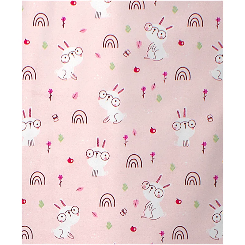 Πάνα Αγκαλιάς Χασέ 80x80 Dimcol Rabbit Garden 585 Ροζ