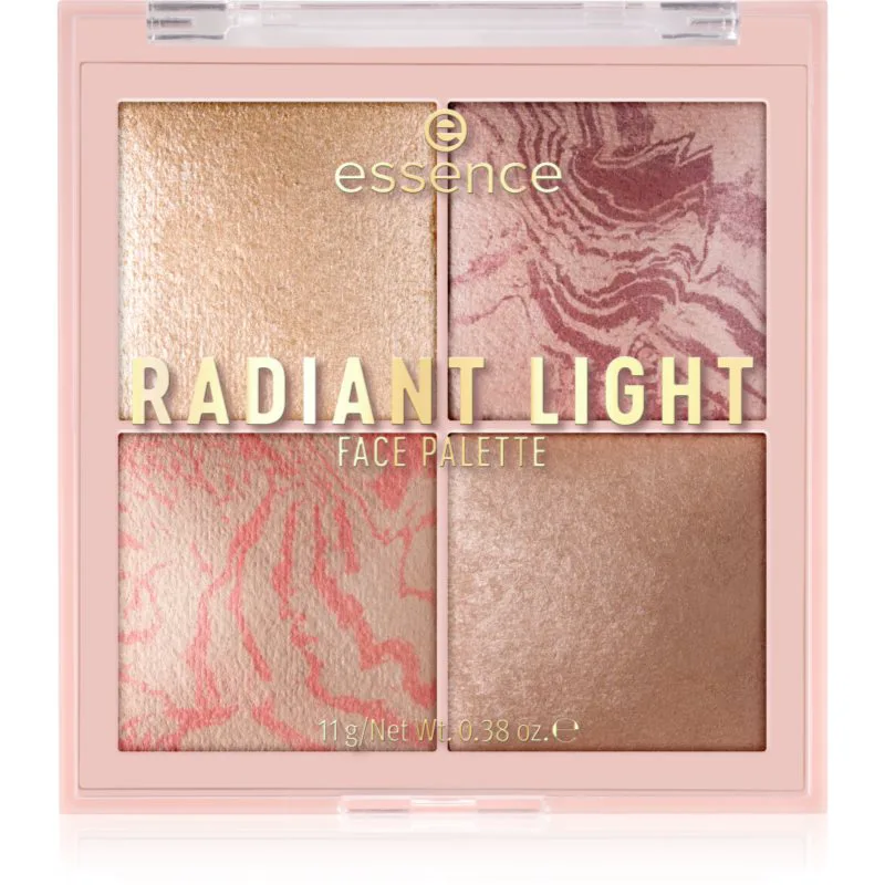 essence Radiant Light παλέτα highlighters και ρουζ απόχρωση Glow Icon 11 γρ
