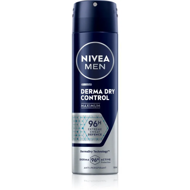NIVEA MEN Derma Dry Control αντιιδρωτικό σε σπρέι 150 ml