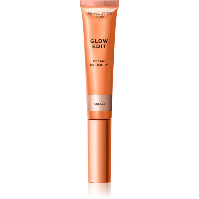 Revolution PRO Glow Edit κρεμώδες λαμπρυντικό απόχρωση Ablaze 15 ml