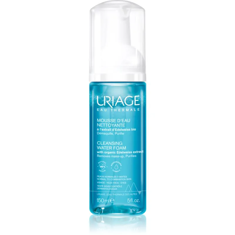 Uriage Hygiène Cleansing Water Foam καθαριστικός αφρός για το πρόσωπο 150 ml