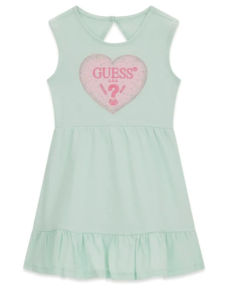 GUESS SL DRESS ΦΟΡΕΜΑ ΠΑΙΔΙΚΟ GIRL K6GK12K6YW4-G7FK LightGreen