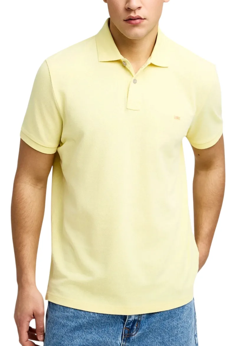 Μπλούζα Polo Funky Buddha Με Διακριτικό Λογότυπο FBM013-001-11-LEMONADE Ανδρικό