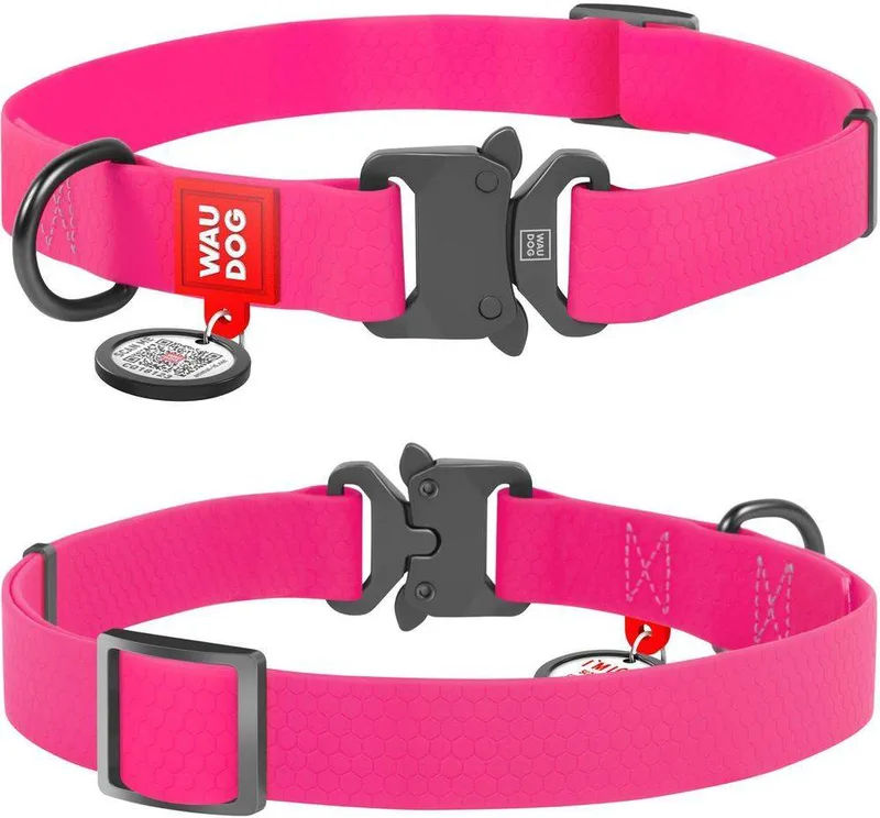 ΠΕΡΙΛΑΙΜΙΟ WAUDOG PINK METAL FASTEX (20MM / 24-40CM)
