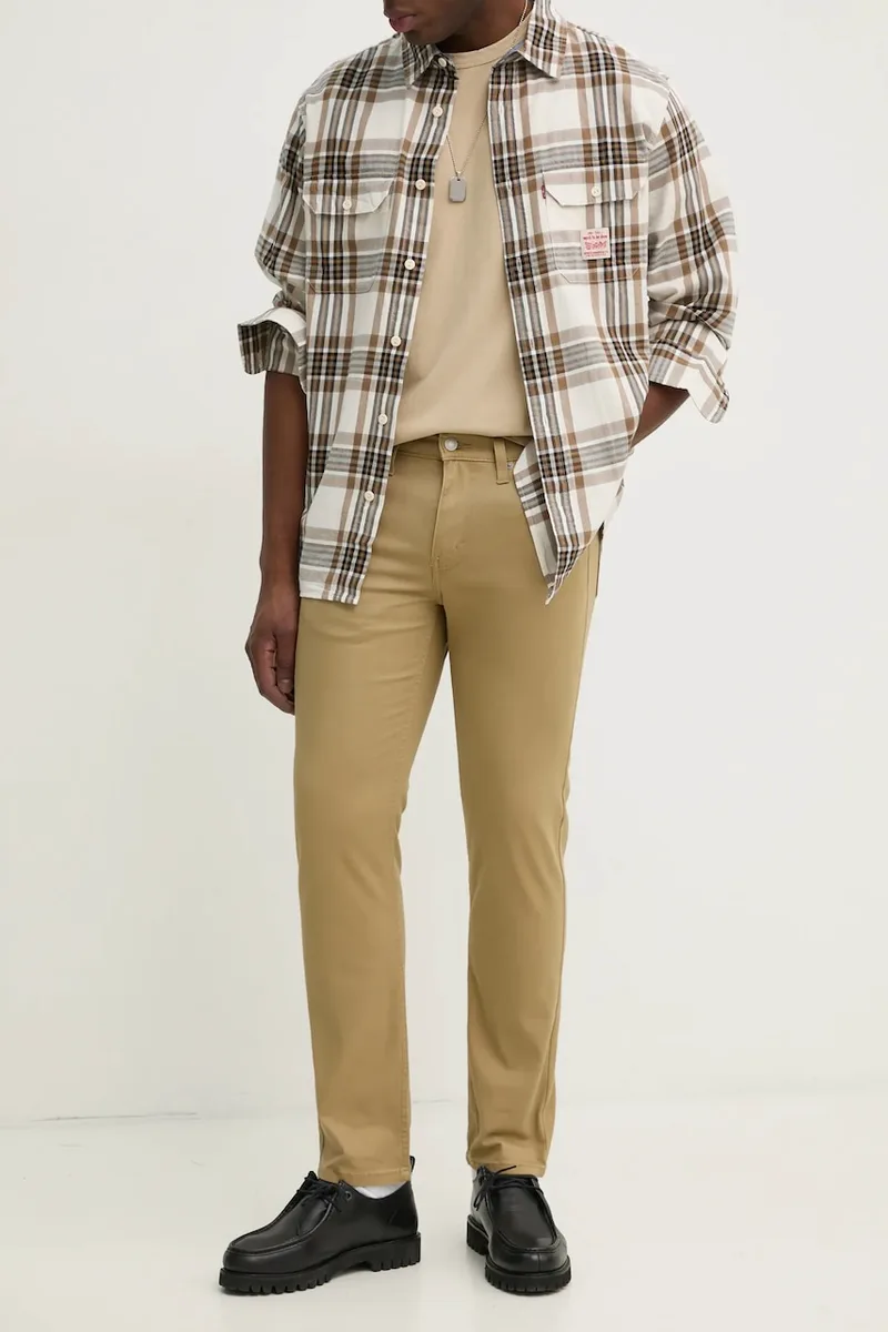 Τζιν με μείγμα από λινό Levi's 511 SLIM