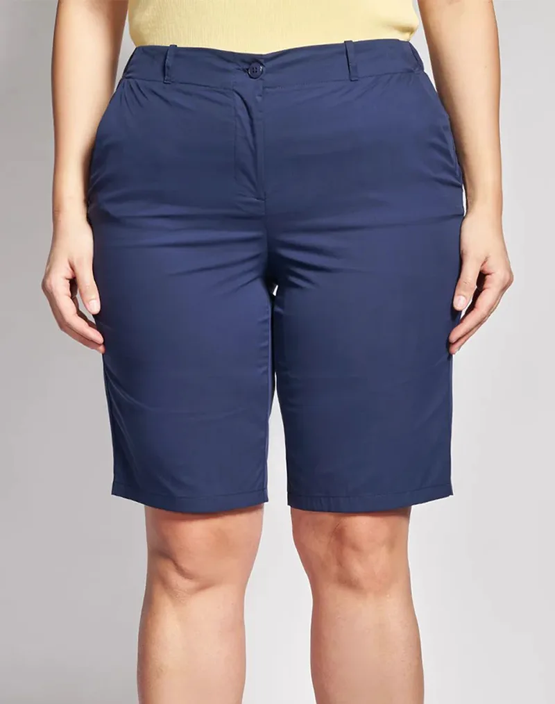 PARABITA Βερμούδα Καμπαρντίνα με τσέπες 012610207737-003 NavyBlue