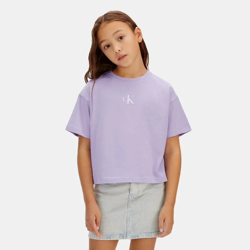 Calvin Klein Logo Boxy Παιδικό T-Shirt (9000271213_93500)