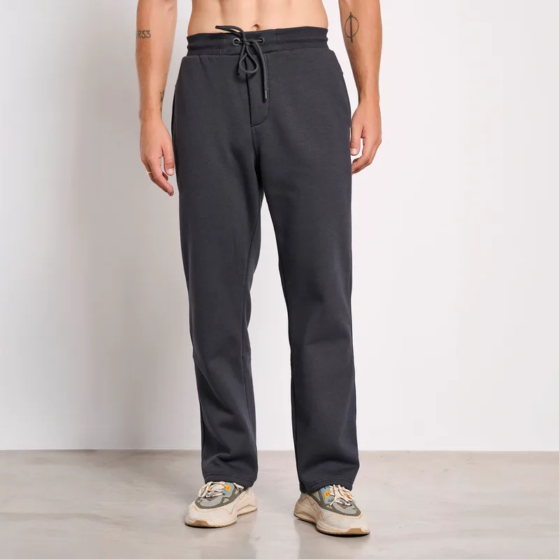 BDTK PANTS ON SLIM STRAIGHT LEG PANTS ΓΚΡΙ