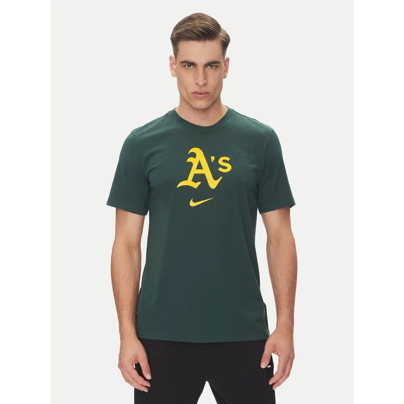 Nike T-Shirt 034J-3EY-FZ-L84 Πράσινο Regular Fit