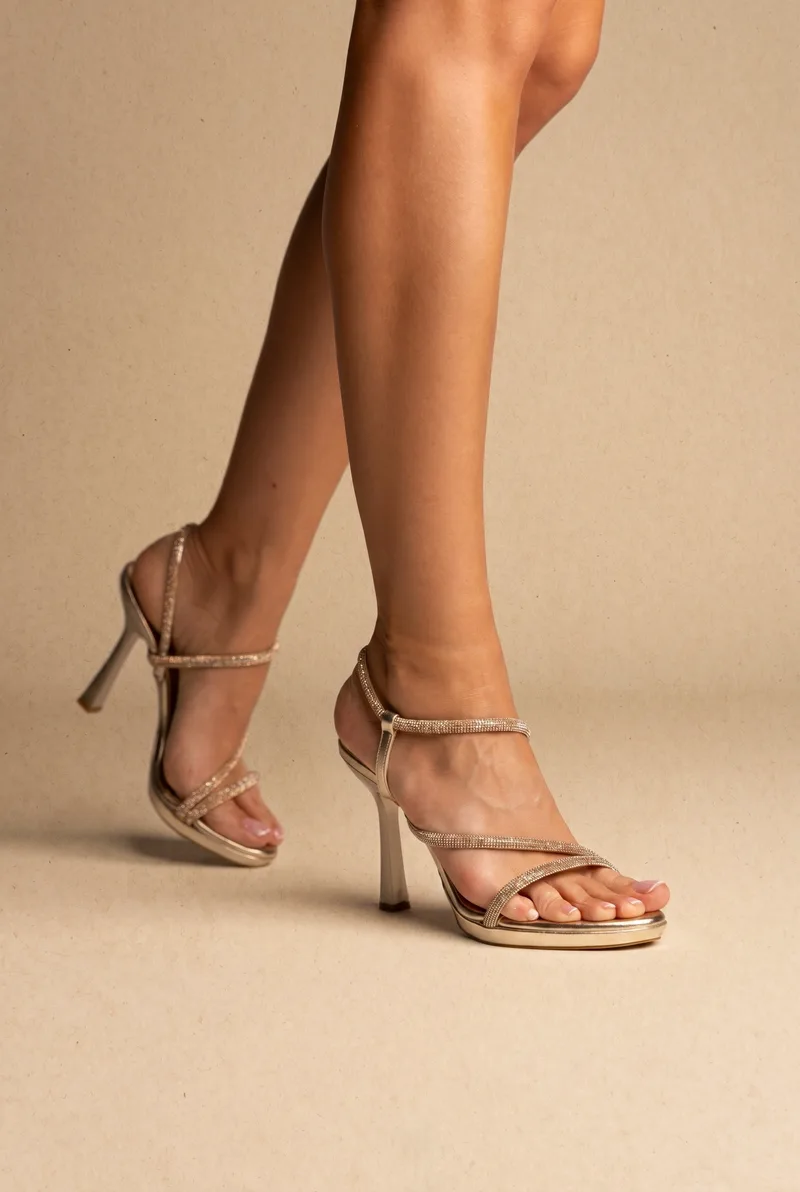 TFP Platform Stiletto Sandals - 604 - Χρυσό