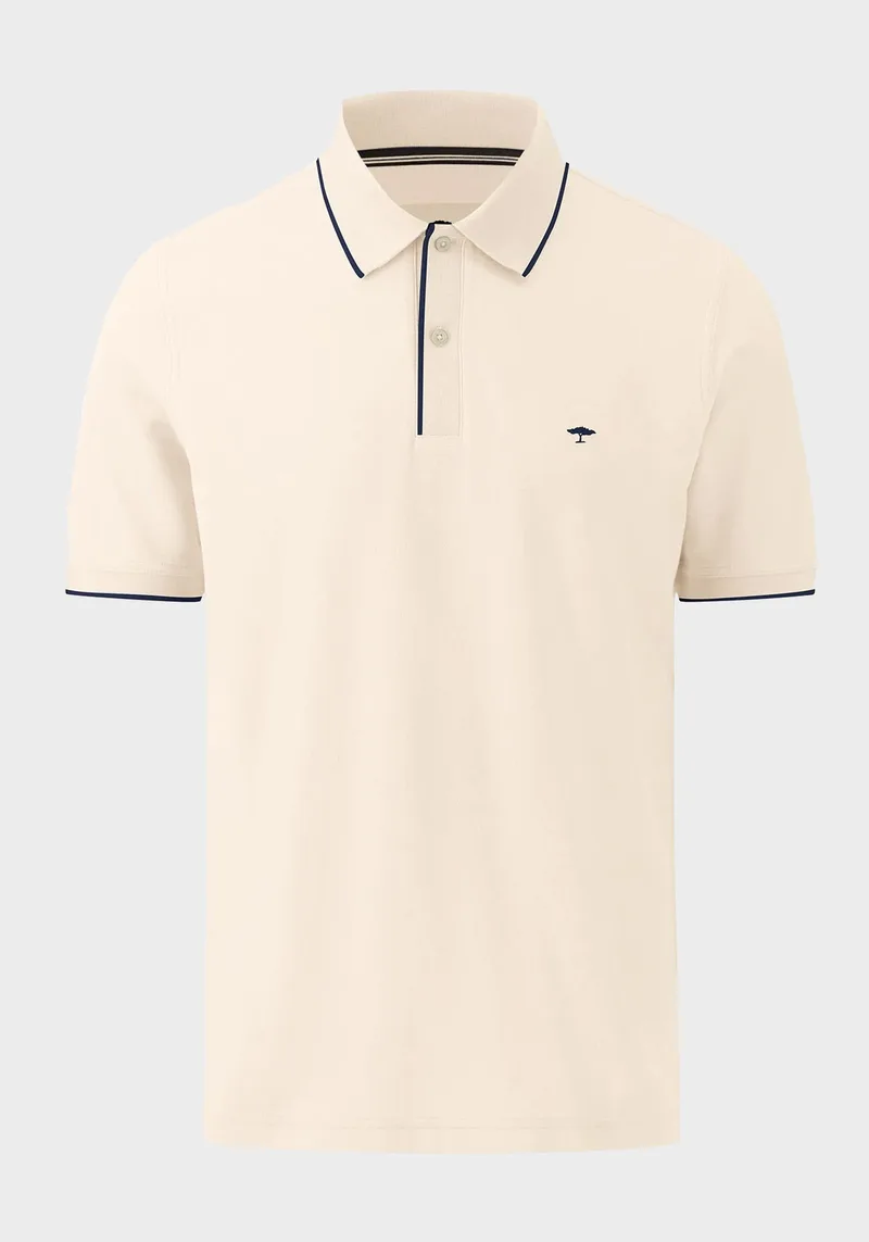 Fynch Hatton Polo Μπλούζα της σειράς Supima - 1413 1702 823 Off White