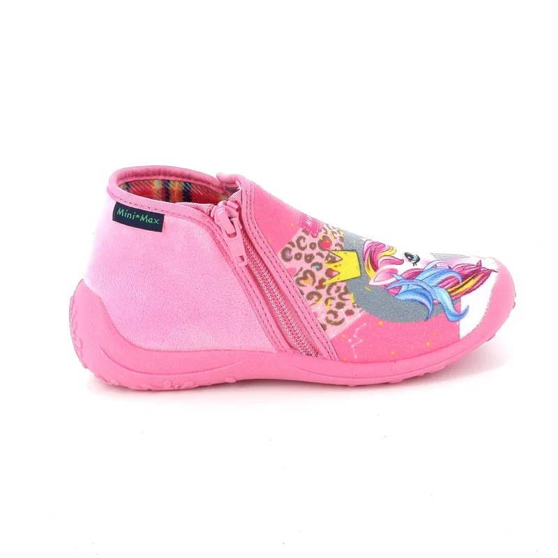 Παιδικό Παντοφλάκι για Κορίτσι Mini Max Unicorn Ανατομικό Χρώματος Ροζ G-SILIA 3