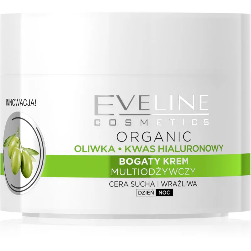 Eveline Cosmetics Green Olive ενυδατική κρέμα ημέρας και νύχτας με αντιρυτιδική δράση με εκχύλισμα ελιάς 50 ml