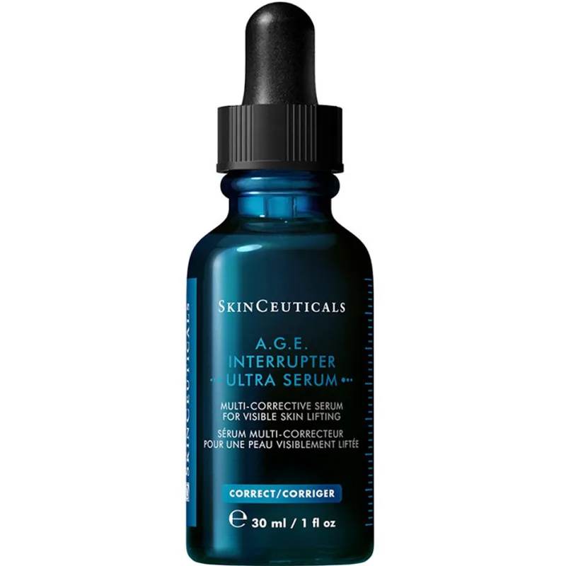 Skinceuticals A.G.E. Interrupter Ultra Serum Προηγμένος Ορός Αντιγήρανσης για Ορατή Ανόρθωση & Σύσφιξη στις 4 Βασικές Περιοχές του Προσώπου & Λαιμού 30ml