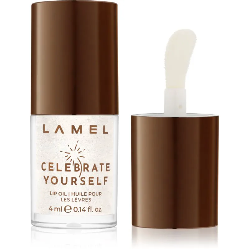LAMEL Celebrate Yourself Έλαιο για τα χείλη με στρας απόχρωση 01 4 ml