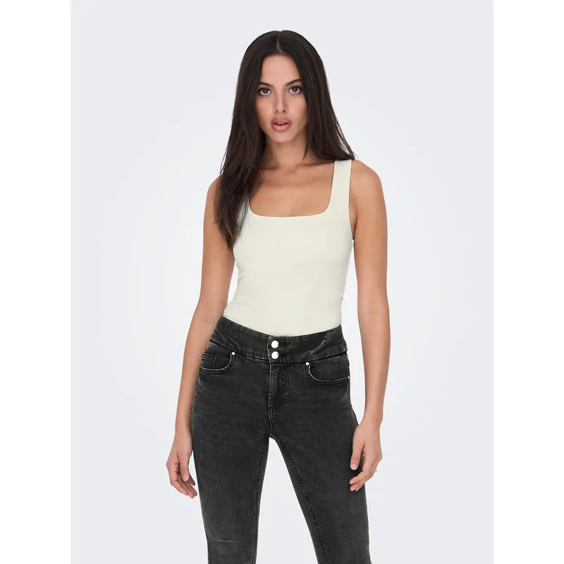 ONLY Τοπ Lea 15278090 Λευκό Regular Fit